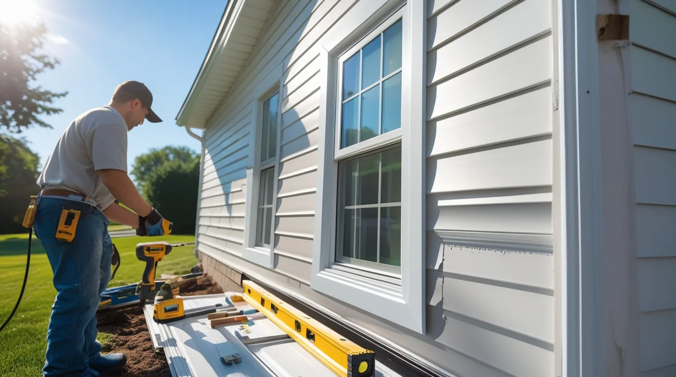 how to replace a window with vinyl siding
