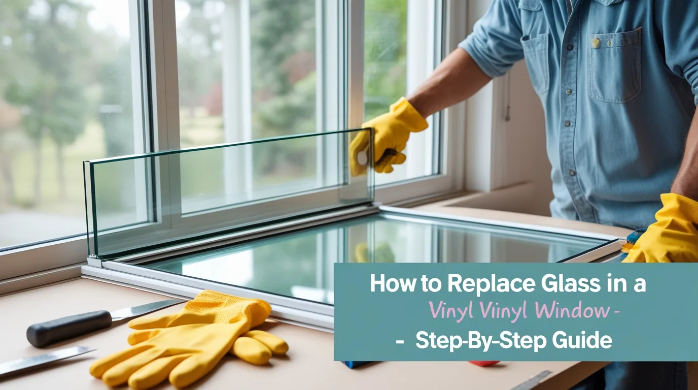 replace glass in vinyl window