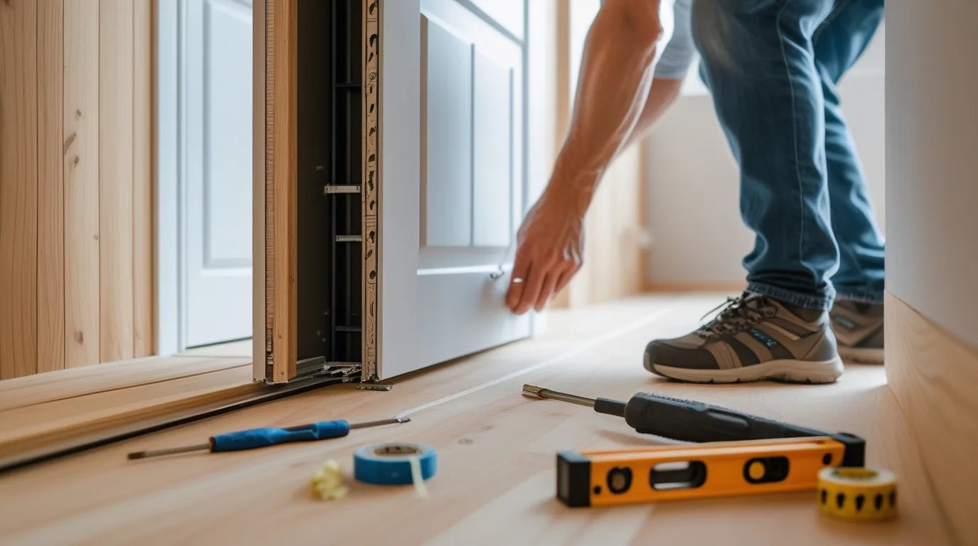 how to replace a pocket door