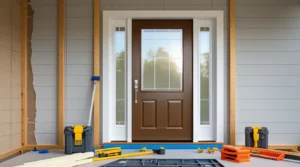 installing exterior door new construction