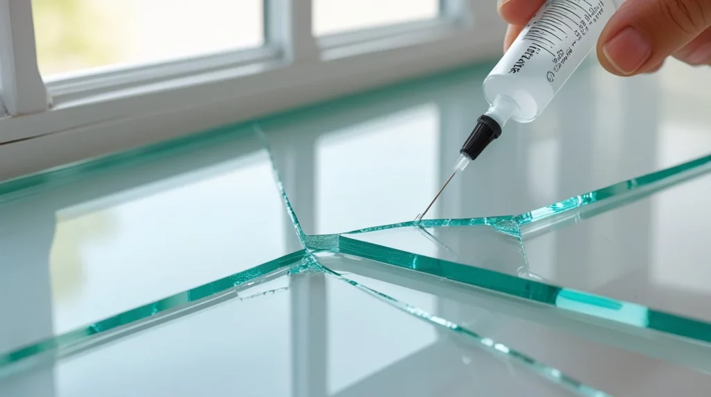 When to Use Glue or Filler for Cracked Glass