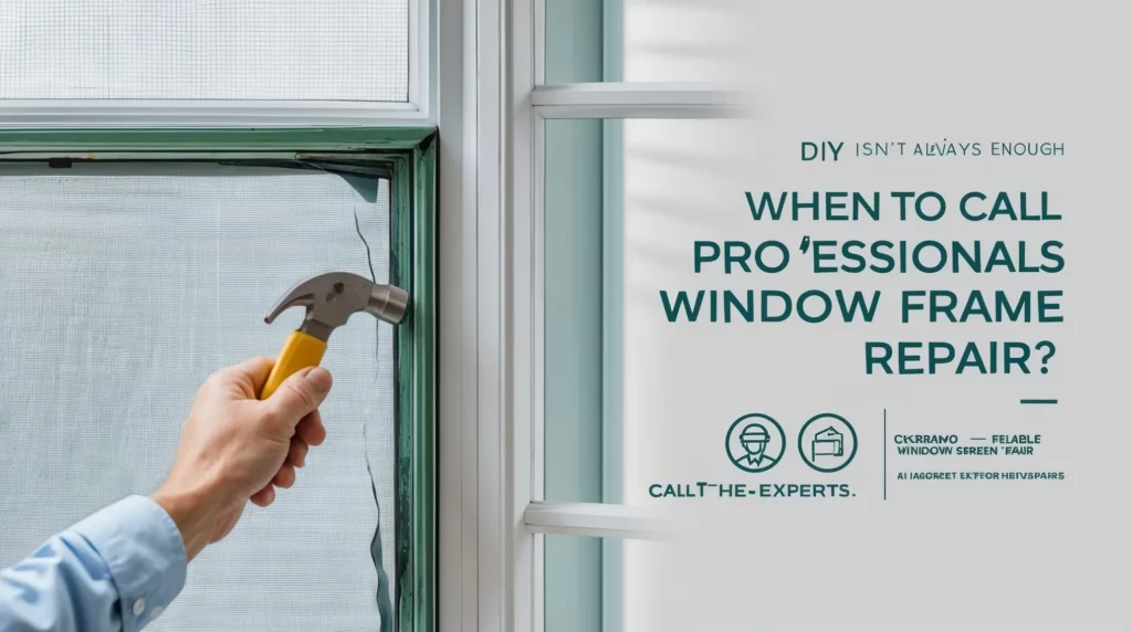 Professionals for Screen Window Frame Repair