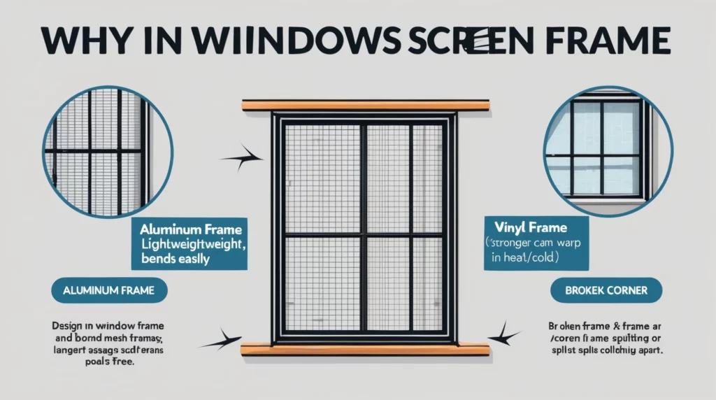 Window Screen Frames and Why They Bend