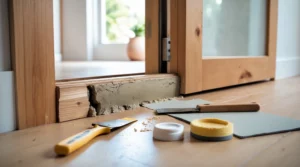 how to repair a door jamb wood rot