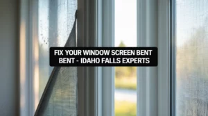 window screen bent