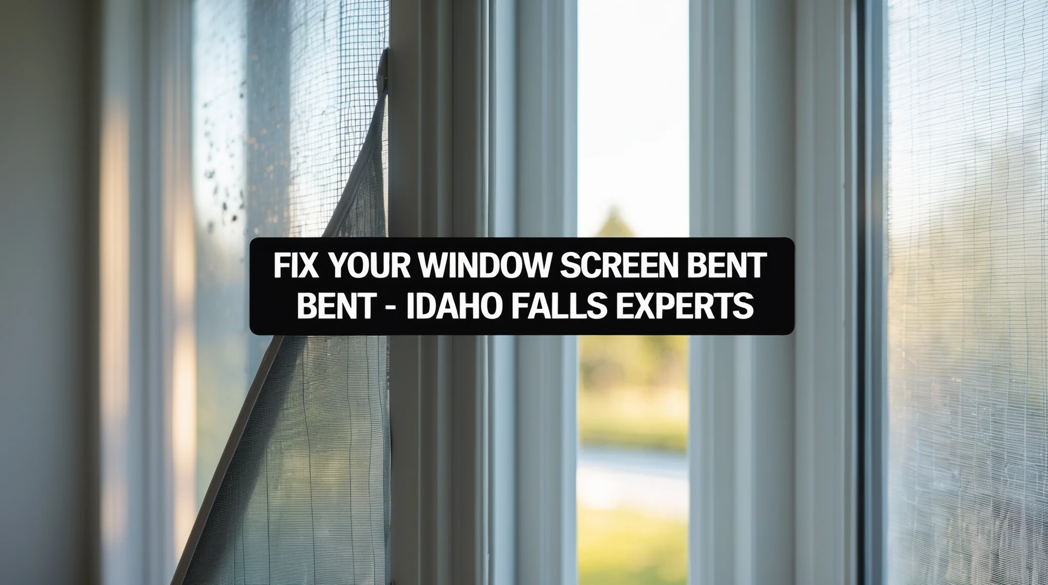 window screen bent
