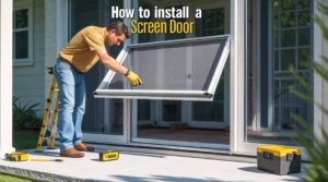 how to install a sliding patio screen door