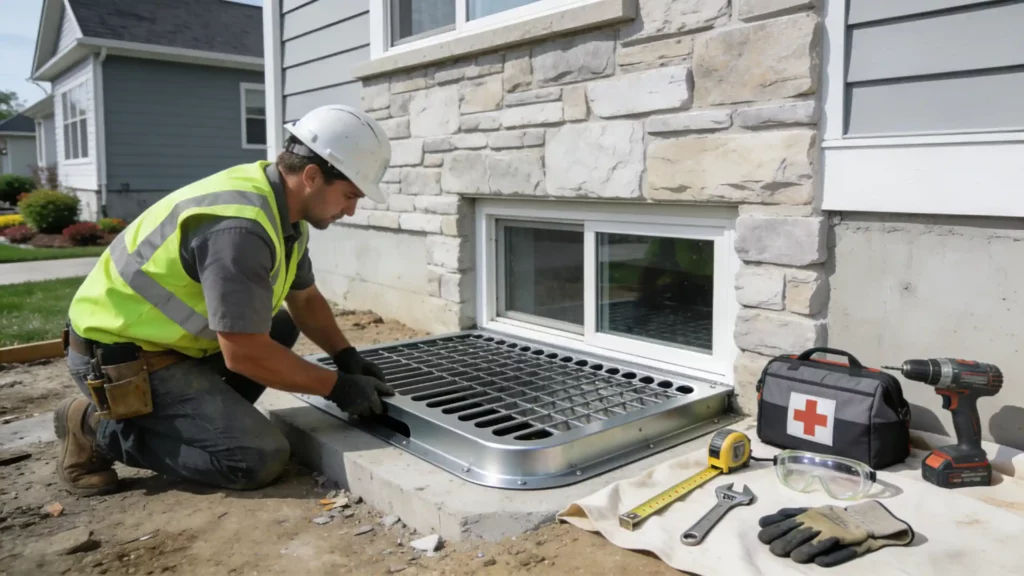 How a Window Well Safety Grate Improves Basement Renovation Safety