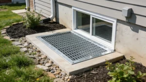 egress window well grate